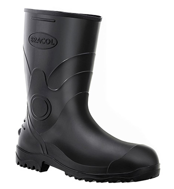 BOTA PVC PRETA CANO LONGO S/FORRO C.A. 37455 BRACOL